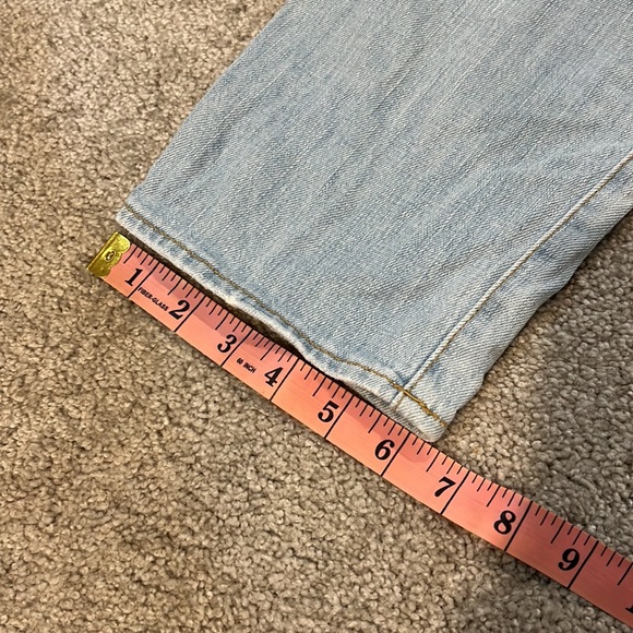 Articles of Society High Rise Light Wash Distressed Cropped Boyfriend Jeans - Picture 13 of 13